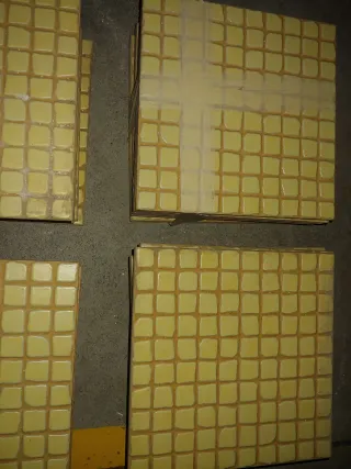 40 Azulejos Mosaico Amarillo Baño
