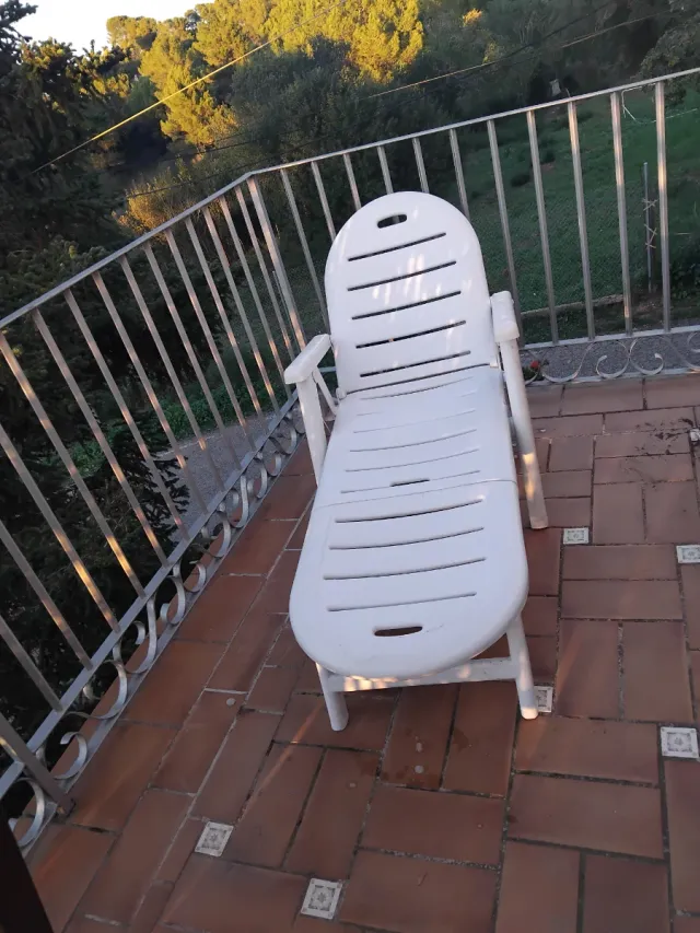 Silla larga plegable exterior