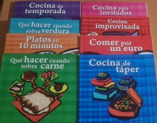 Lote de 8 libros de cocina