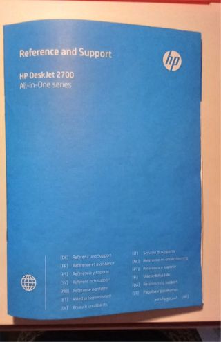 Impresora HP Blanca y Naranja