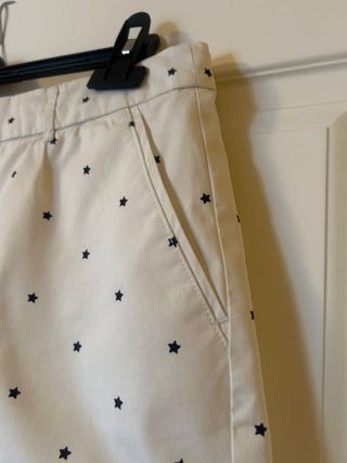 Pantalón corto Springfield Estrellas Marfil