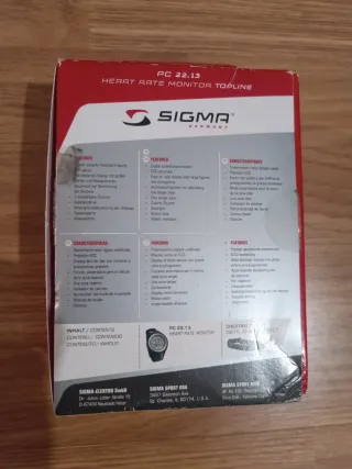 Pulsómetro Sigma PC 22.13 MAN Gris