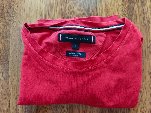 Camiseta Tommy Hilfiger Slim Fit Roja Talla S