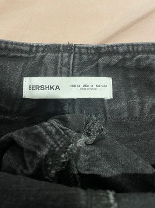 Falda pantalón vaquera negra