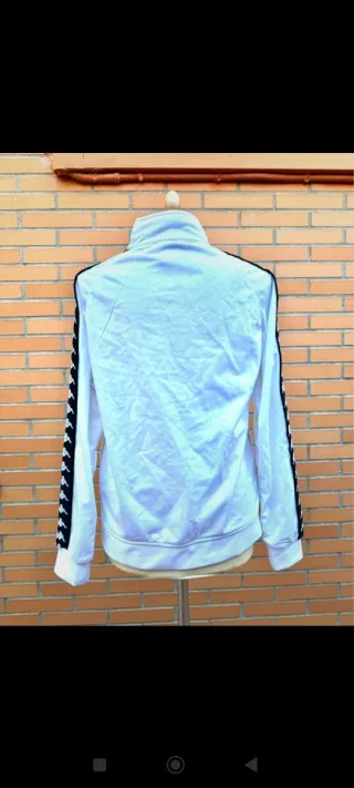Chaqueta Kappa Blanca y Negra