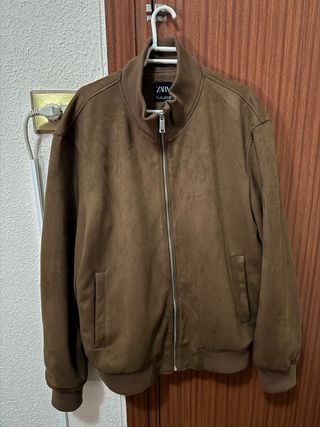 Chaqueta Zara ante marrón
