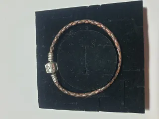 Pulsera Pandora Cuero Marrón