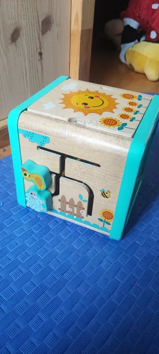Cubo actividades bebé madera Juguete bebé