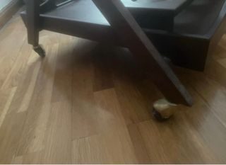 Camarera de madera con ruedas