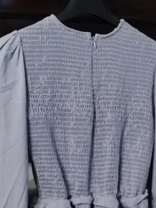 Abito donna viola cotone nido d'ape