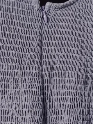 Abito donna viola cotone nido d'ape