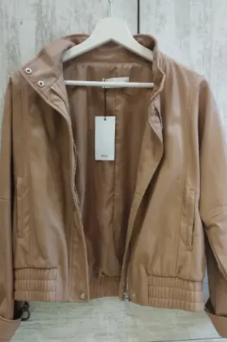 Cazadora Mango Beige Talla M