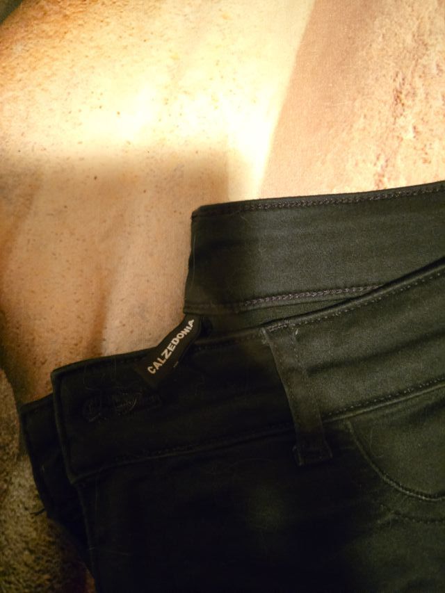 Pantaloni in denim blu marino