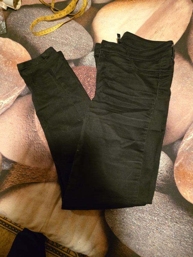 Pantaloni in denim blu marino