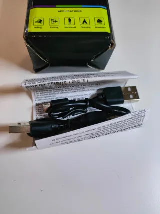 Linterna LED Camping Negra