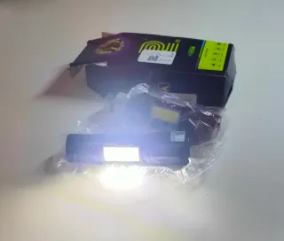 Linterna LED Camping Negra
