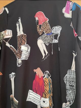 Vestido Camisero Estampado T.Única