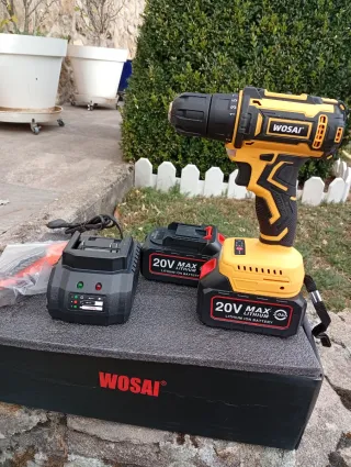 Taladro WOSAI WS-L8 + 2 Baterías 20V,con pin Makit