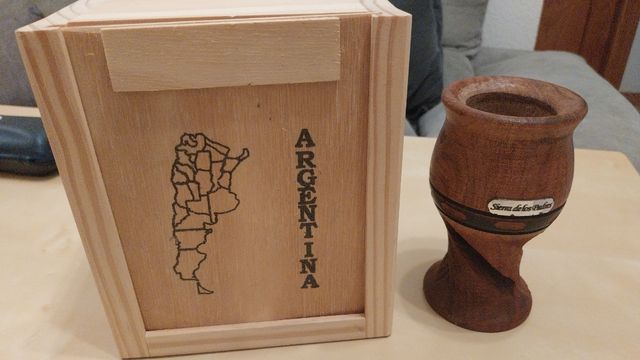 Mate madera raíces argentinas