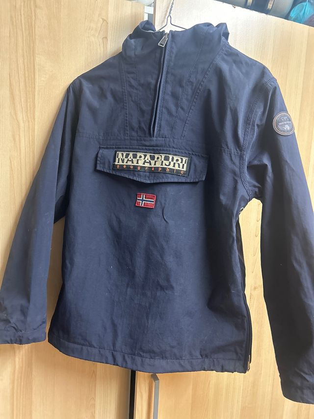 Abrigo Napapijri Geographic Azul marino para niños