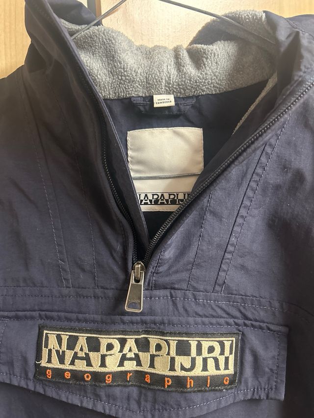 Abrigo Napapijri Geographic Azul marino para niños