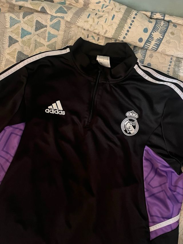 Sudadera Real Madrid Adidas Negra y Morada