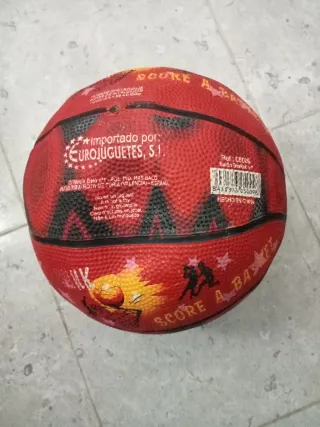 Pelota Baloncesto Roja Infantil