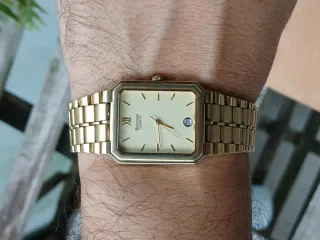 Reloj Bulova Cuarzo Dorado Años 80