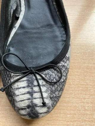 Bailarinas Zara efecto piel serpiente