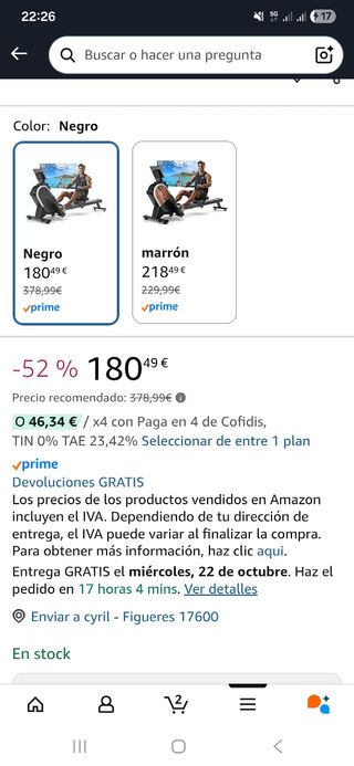 Máquina de Remo CHAOKE Magnética