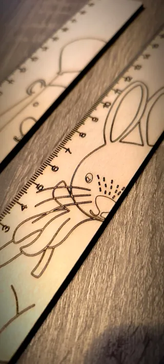 Reglas de madera personalizadas