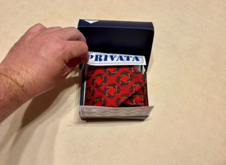 Corbata elegante de seda natural roja