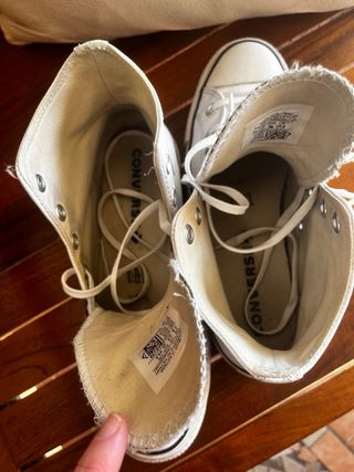 Zapatillas Converse Piel Blancas Mujer