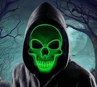 Disfraz Grim Reaper Adulto Con Máscara Luminosa