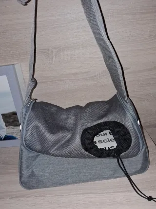 Bolsa para mascota gris