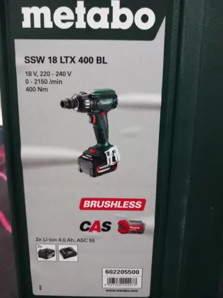 Metabo SSW 18 LTX 400 BL Taladro