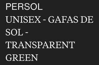 Gafas unisex Person verdes. nuevas 