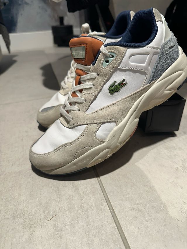 Zapatillas Lacoste Beige/Naranja/Blanco