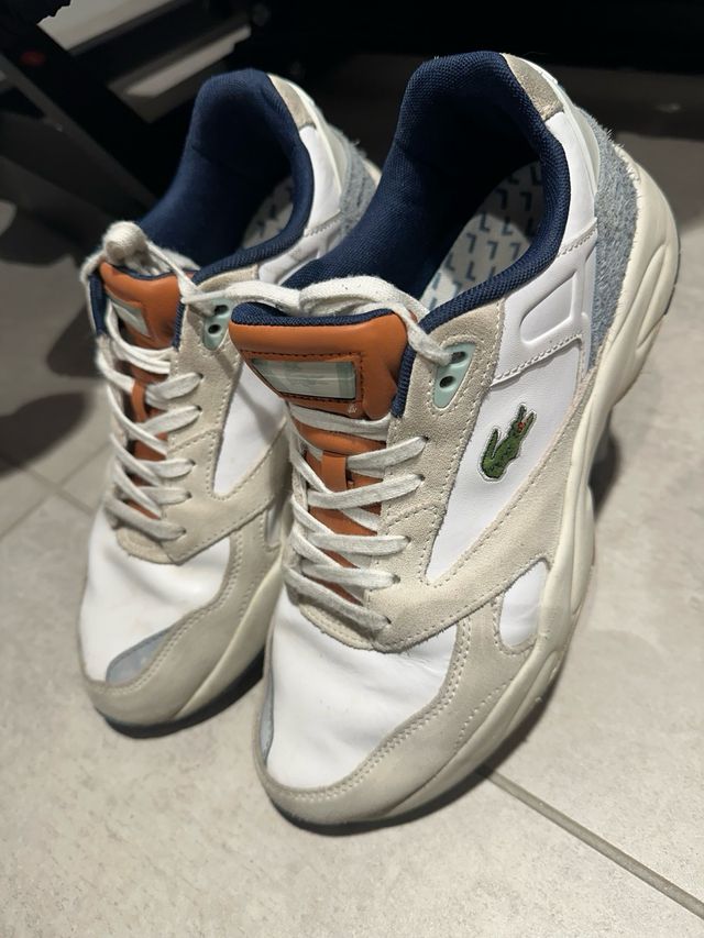 Zapatillas Lacoste Beige/Naranja/Blanco