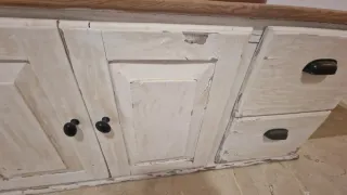 Mueble TV Decapado Madera