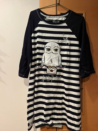 Camisón Harry Potter Rayas Azul Marino y Blanco