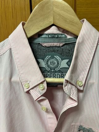 Camisa Superdry Rayas Rosa Talla M