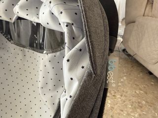Cochecito bebé gris