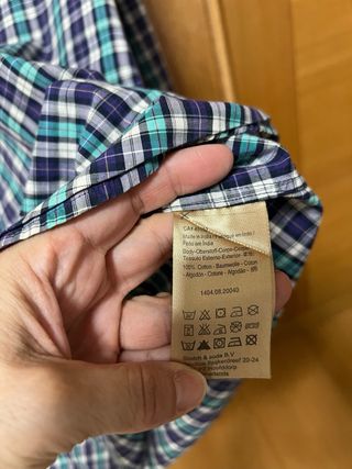 Camisa cuadros Scotch & Soda azul y verde