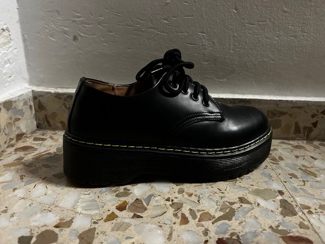Zapato Oxford Negro Plataforma