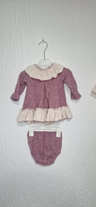 Lote exclusivo de 3 conjuntos para bebé niña.
