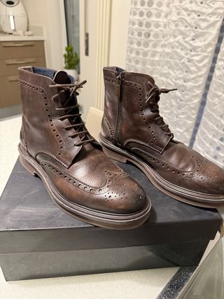 Scarpe uomo marroni stringate