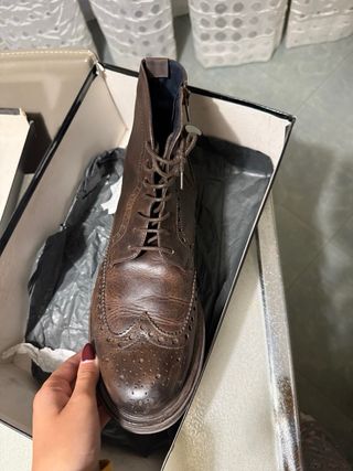 Scarpe uomo marroni stringate