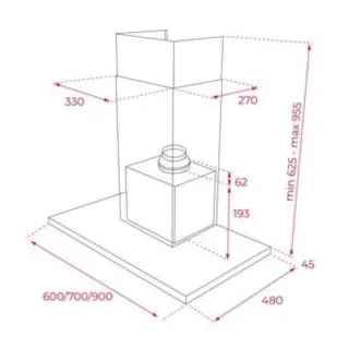 Campana extractora Teka 70cm acer inoxidable NUEVA
