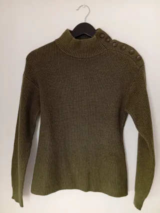 Jersey Mango cuello alto botones Talla S